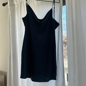 Urban outfitters slip dress size small navy blue
